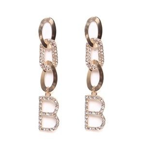Fashion Nova ‘B’ Initial Earrings